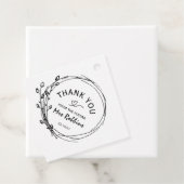 Rustic Floral Vrijgezellenfeest Hartelijk dank Bedankjes Labels (In situ)