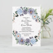 Rustic Floral Vrijgezellenfeest Kaart (Staand voorkant)