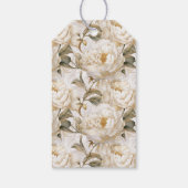 Rustic Floral Waterverf Boots Vrijgezellenfeest Cadeaulabel (Achterkant)