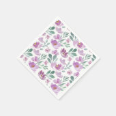 Rustic Floral Waterverf Pattern Servet (Hoek)