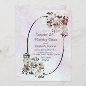 Rustic Floral Waterverf Surprise 21st Birthday Kaart (Voorkant / Achterkant)