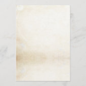 Rustic Floral Waterverf Vrijgezellenfeest Kaart (Achterkant)