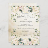 Rustic Floral Waterverf Vrijgezellenfeest Kaart (Voorkant / Achterkant)