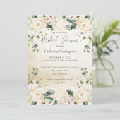Rustic Floral Waterverf Vrijgezellenfeest Kaart (Staand voorkant)