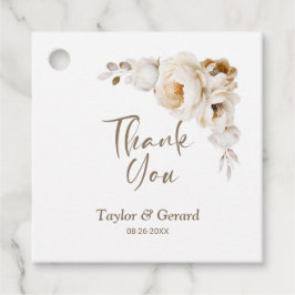 Rustic Floral Wedding Bedankt Bedankjes Labels