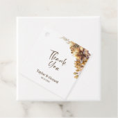 Rustic Floral Wedding Bedankt Bedankjes Labels (In situ)