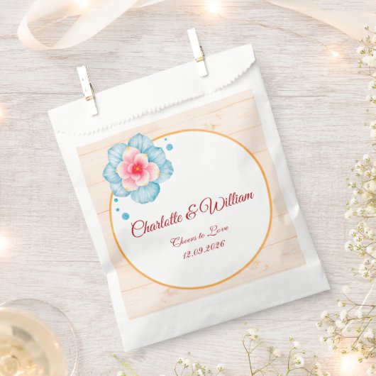 Rustic Floral Wedding Bedankzakje (Geknipt)