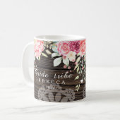 Rustic Floral Wedding Bride tribe Koffiemok (Voorkant links)