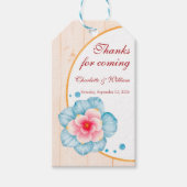 Rustic Floral Wedding Cadeaulabel (Voorkant)