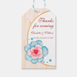 Rustic Floral Wedding Cadeaulabel