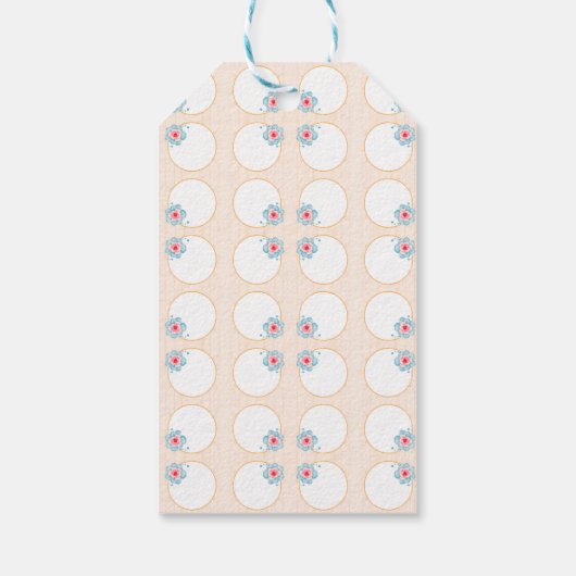 Rustic Floral Wedding Cadeaulabel (Achterkant)