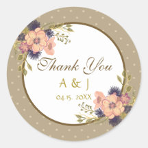 Rustic Floral Wedding Dank je wel