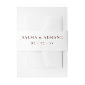 Rustic Floral Wedding Enclosure Card – Earthy Eleg Uitnodigingen Wikkel (Voorkant Voorbeeld)