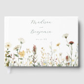 Rustic Floral Wedding Gastenboek (Voorkant)