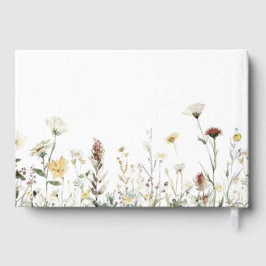 Rustic Floral Wedding Gastenboek (Achterkant)