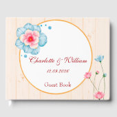 Rustic Floral Wedding Gastenboek (Voorkant)