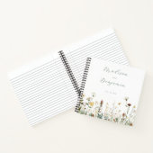 Rustic Floral Wedding Guest Book Notitieboek (Binnen)