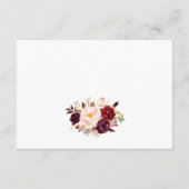 Rustic Floral Wedding Info/Details 2-Sided-3 Informatiekaartje (Achterkant)