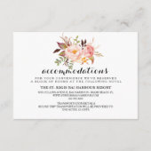 Rustic Floral Wedding Information/Details 2-side Informatiekaartje (Achterkant)