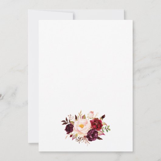 Rustic Floral Wedding Invitation-03 Kaart (Achterkant)
