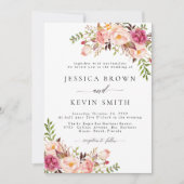 Rustic Floral Wedding Invitation-05 Kaart (Voorkant)