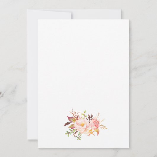 Rustic Floral Wedding Invitation-05 Kaart (Achterkant)