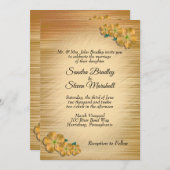 Rustic Floral Wedding Invitation Kaart (Voorkant / Achterkant)