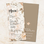 Rustic Floral Wedding Menu<br><div class="desc">Mooie menukaarten om uw tabelinstellingen bij uw bruiloft of volgende etentje aan te vullen, zijn uitgerust met elegante waterverf herfst bloemen en bladeren en uw details in het teken van de tekst. Controleer uw bestelling tweemaal voordat u deze aan uw karretje toevoegt, want wat u op het scherm ziet, wordt...</div>