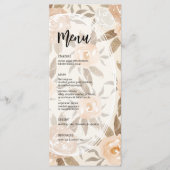 Rustic Floral Wedding Menu (Voorkant)