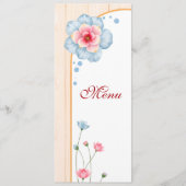 Rustic Floral Wedding Menu (Voorkant)