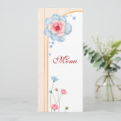 Rustic Floral Wedding Menu (Staand voorkant)