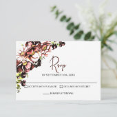 Rustic Floral Wedding RSVP (Staand voorkant)