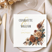 Rustic Floral Wedding Servet