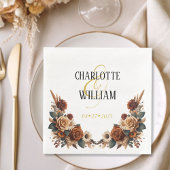 Rustic Floral Wedding Servet