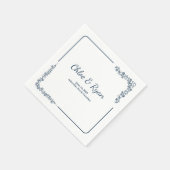 Rustic Floral Wedding Servet (Hoek)