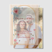 Rustic Floral Wedding Vellum Uitnodigingen (Offset (Koppel))