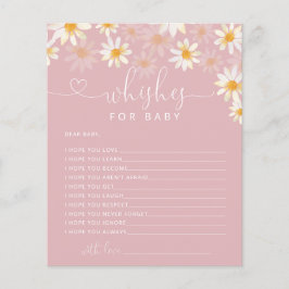 Rustic Floral wenst Baby-advieskaart
