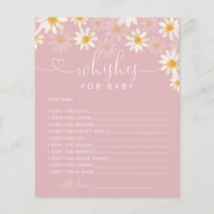 Rustic Floral wenst Baby-advieskaart