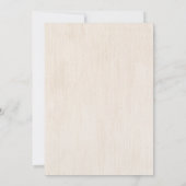 Rustic Floral Wood Marsala Burgundy Vrijgezellenfe Kaart (Achterkant)