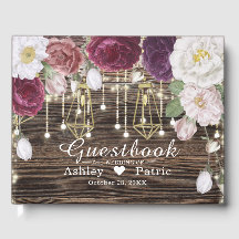 Rustic Floral Wood String-lampen Weddenschap