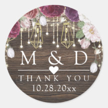 Rustic Floral Wood String-lampen Weddenschap