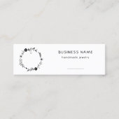 Rustic Floral Wreath Earring Price Label (Voorkant)