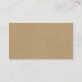 Rustic Floral Wreath Kraft Label prijs (Achterkant)