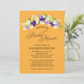 Rustic Floral Wreath Vrijgezellenfeest Kaart (Staand voorkant)