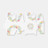 Rustic Floral Wreath Wedding Bedankdoosjes (Uitgevouwen)