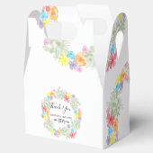 Rustic Floral Wreath Wedding Bedankdoosjes (Geopend)