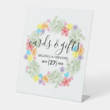 Rustic Floral Wreath Wedding Cards & Gifts