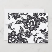 Rustic Floral zal je mijn dochter van een eerstekl Kaart (Achterkant)