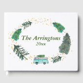 Rustic Florals Farmhouse Camper Personalized Gastenboek (Voorkant)