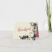 Rustic Florals Holiday Generic Custom Message Kaart